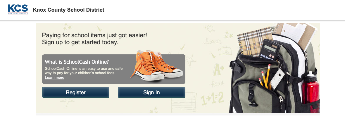 You now have the opportunity to pay for things on-line for your child. 